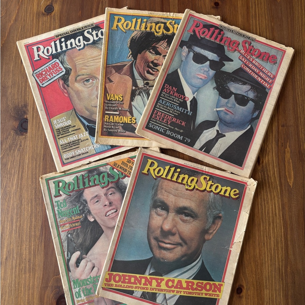 Rolling Stones Magazines Vintage Lot 1979
